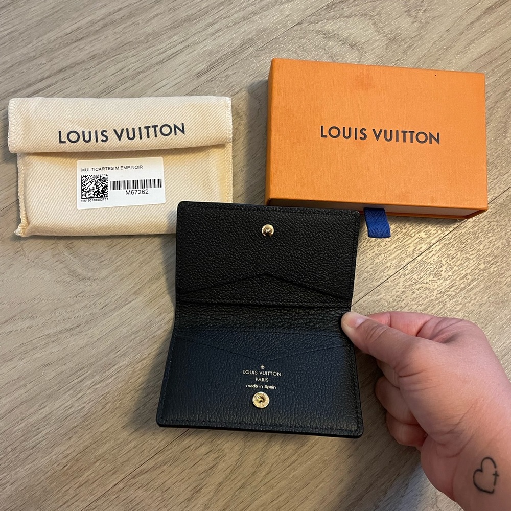 Louis Vuitton Multicartes Empriente Noir Card holder